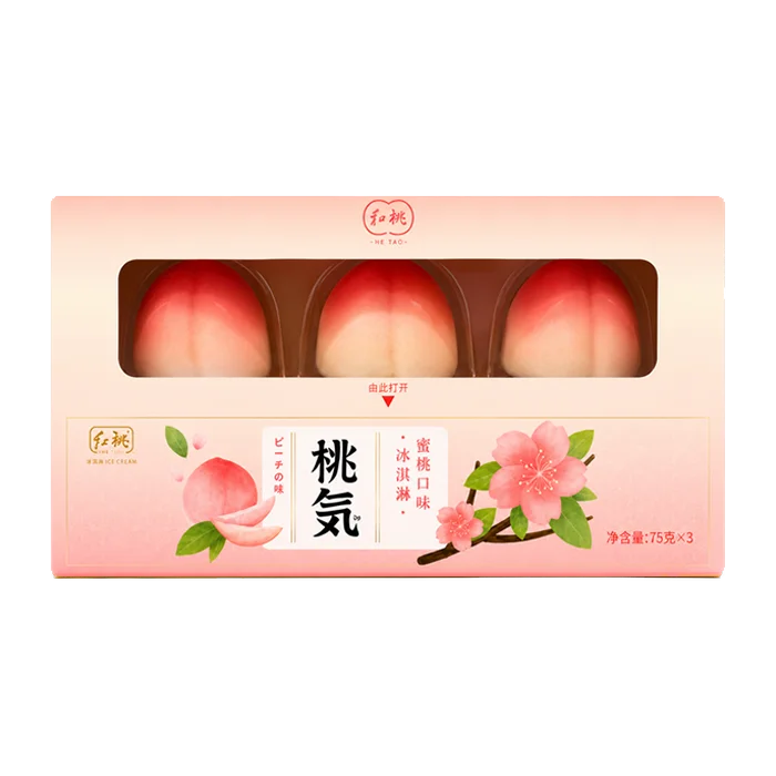 Peach Flavor Ice Cream