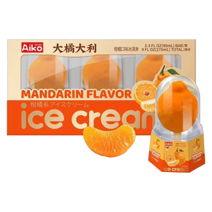 Mandarin Flavor Ice Cream