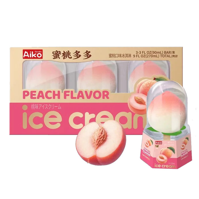 Peach Flavor Ice Cream