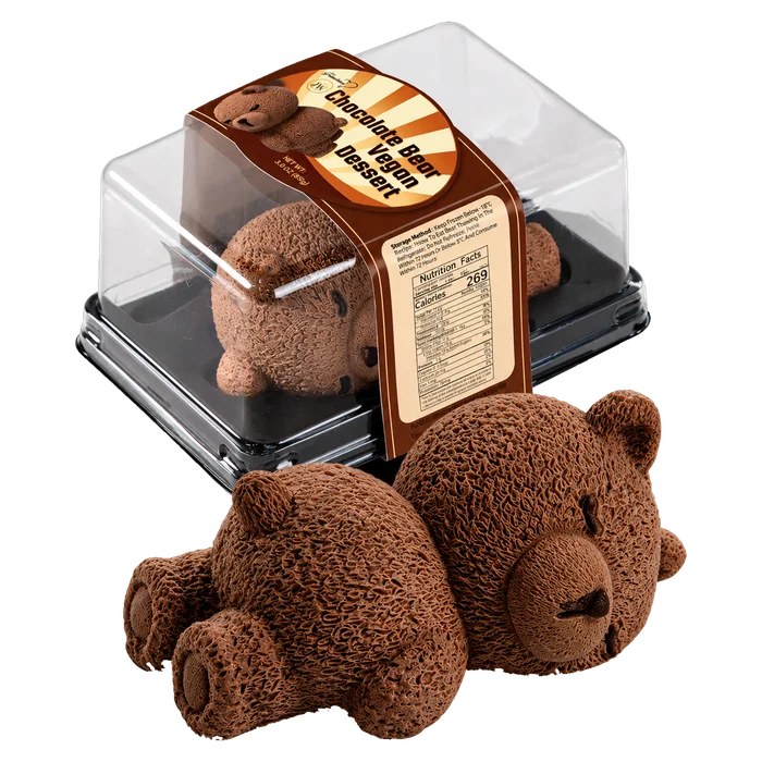 Chocolate Bear Vegan Mousse Cake